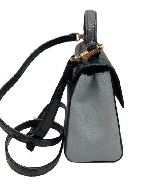 TORY BURCH（トリーバーチ）TORY BURCH (トリーバーチ) 2wayショルダーバックロビンソン グリーン×ブルーの古着・服飾アイテム