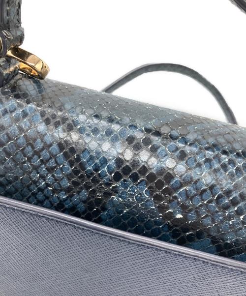 TORY BURCH（トリーバーチ）TORY BURCH (トリーバーチ) 2wayショルダーバックロビンソン グリーン×ブルーの古着・服飾アイテム