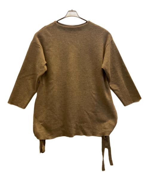 Blanc YM（ブランワイエム）Blanc YM (ブランワイエム) 厚手ニット ブラウン サイズ:Ｓの古着・服飾アイテム