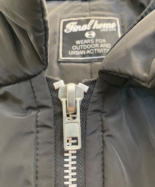 FINAL HOME（ファイナルホーム）FINAL HOME (ファイナルホーム) 中綿モッズコート ブラック サイズ:Мの古着・服飾アイテム