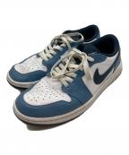 NIKEナイキ）の古着「ナイキ エアジョーダン 1 ロー ゴルフ エーゲン ストーム」｜ホワイト×ブルー