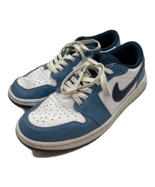 NIKE（ナイキ）NIKE (ナイキ) ナイキ エアジョーダン 1 ロー ゴルフ エーゲン ストーム ホワイト×ブルー サイズ:SIZE 27cmの古着・服飾アイテム