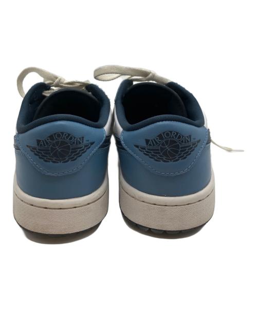 NIKE（ナイキ）NIKE (ナイキ) ナイキ エアジョーダン 1 ロー ゴルフ エーゲン ストーム ホワイト×ブルー サイズ:SIZE 27cmの古着・服飾アイテム