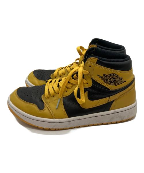 NIKE（ナイキ）NIKE (ナイキ) AIR JORDAN 1 HIGH GOLF ゴルフ イエロー×ブラウン サイズ:SIZE 27cmの古着・服飾アイテム
