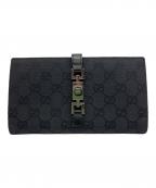 GUCCIグッチ）の古着「GGキャンパス二つ折り長財布」｜ブラック