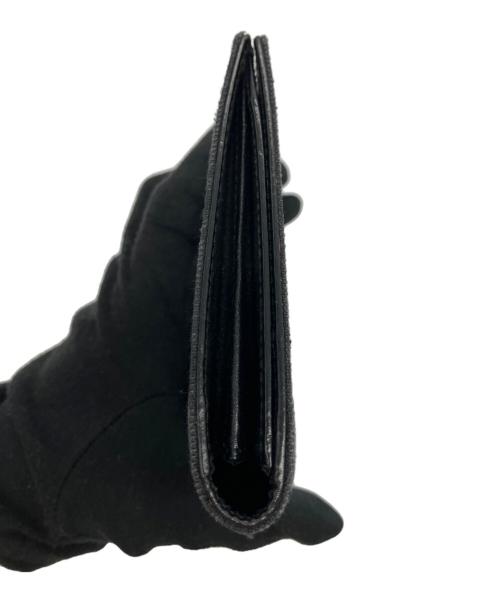 GUCCI（グッチ）GUCCI (グッチ) GGキャンパス二つ折り長財布 ブラックの古着・服飾アイテム