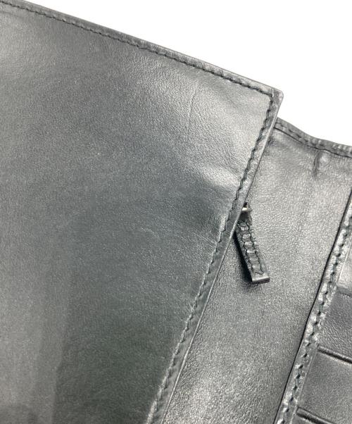 GUCCI（グッチ）GUCCI (グッチ) GGキャンパス二つ折り長財布 ブラックの古着・服飾アイテム