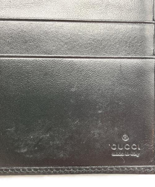GUCCI（グッチ）GUCCI (グッチ) GGキャンパス二つ折り長財布 ブラックの古着・服飾アイテム