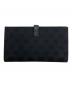 GUCCI (グッチ) GGキャンパス二つ折り長財布 ブラック：10000円