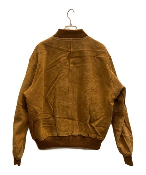 -（-）- (-) レザージャケット ブラウン サイズ:フリーの古着・服飾アイテム