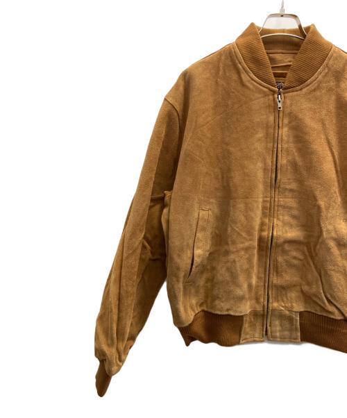 -（-）- (-) レザージャケット ブラウン サイズ:フリーの古着・服飾アイテム