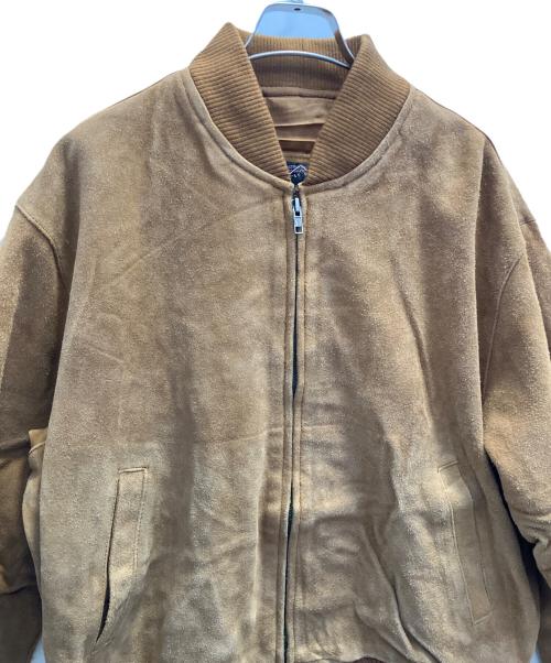 -（-）- (-) レザージャケット ブラウン サイズ:フリーの古着・服飾アイテム