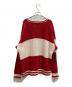 GAP (ギャップ) 厚手カーディガン レッド×ホワイト サイズ:Ｌ：5000円
