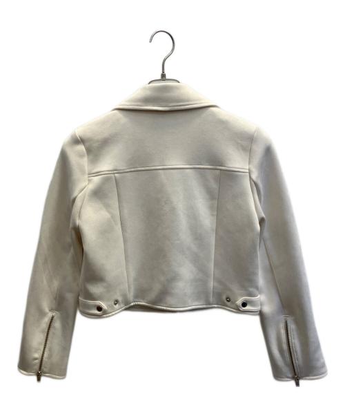 MERCURY DUO（マーキュリーデュオ）MERCURY DUO (マーキュリーデュオ) フェイクスエードコンパクトライダースジャケット ホワイト サイズ:フリー 未使用品の古着・服飾アイテム