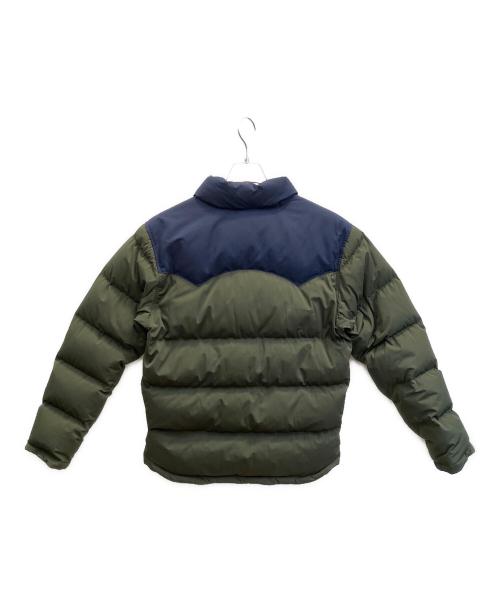 Patagonia（パタゴニア）Patagonia (パタゴニア) ダウンジャケット ネイビー×グリーン サイズ:Sの古着・服飾アイテム