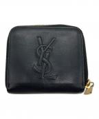 Yves Saint Laurentイヴサンローラン）の古着「2つ折り財布」｜ブラック