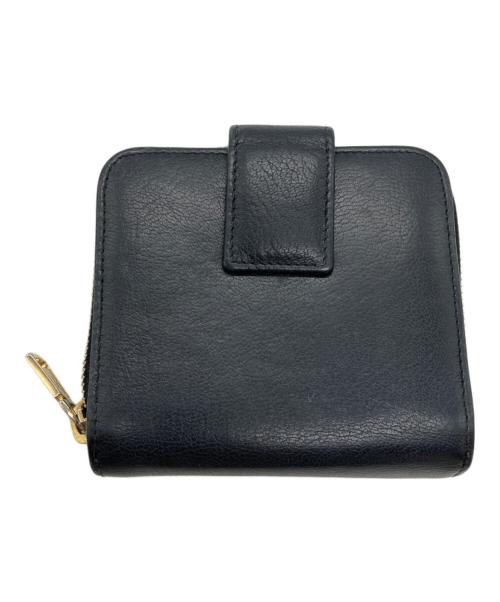 Yves Saint Laurent（イヴサンローラン）Yves Saint Laurent (イヴサンローラン) 2つ折り財布 ブラックの古着・服飾アイテム