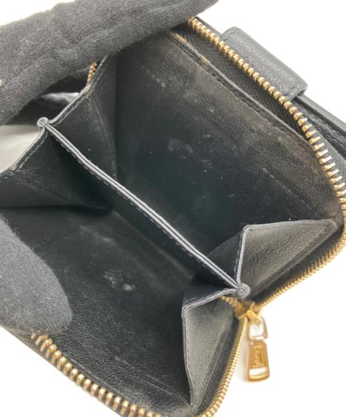 Yves Saint Laurent（イヴサンローラン）Yves Saint Laurent (イヴサンローラン) 2つ折り財布 ブラックの古着・服飾アイテム