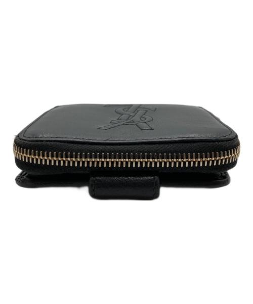 Yves Saint Laurent（イヴサンローラン）Yves Saint Laurent (イヴサンローラン) 2つ折り財布 ブラックの古着・服飾アイテム