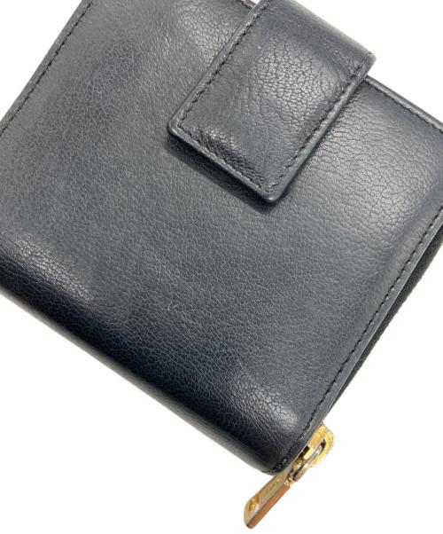 Yves Saint Laurent（イヴサンローラン）Yves Saint Laurent (イヴサンローラン) 2つ折り財布 ブラックの古着・服飾アイテム