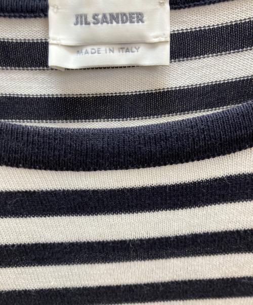 JIL SANDER（ジルサンダー）JIL SANDER (ジルサンダー) 半袖カットソー ブラック×ホワイト サイズ:54の古着・服飾アイテム