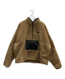 NIKE（ナイキ）の古着「ハーフジップボアジャケット」｜ブラウン