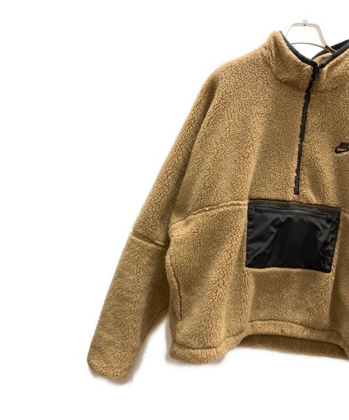 NIKE（ナイキ）NIKE (ナイキ) ハーフジップボアジャケット ブラウン サイズ:XLの古着・服飾アイテム