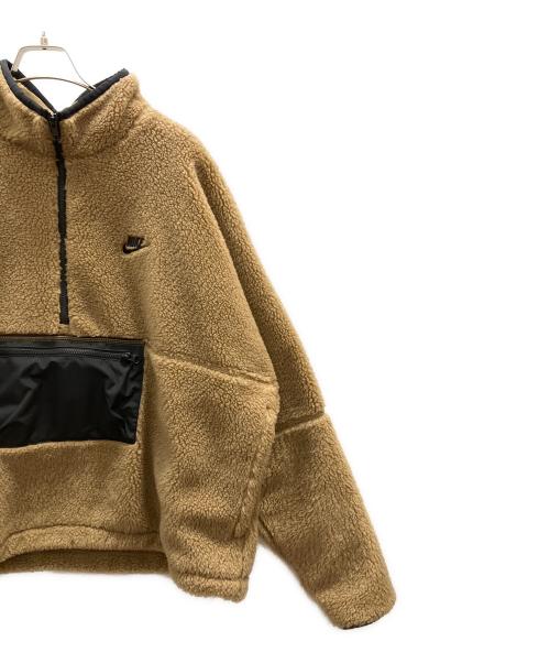 NIKE（ナイキ）NIKE (ナイキ) ハーフジップボアジャケット ブラウン サイズ:XLの古着・服飾アイテム