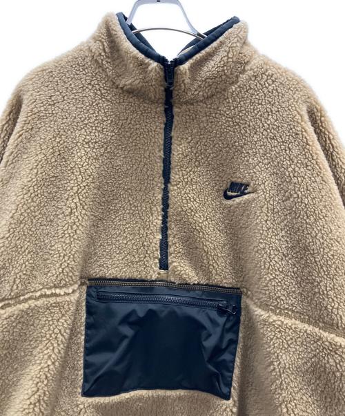 NIKE（ナイキ）NIKE (ナイキ) ハーフジップボアジャケット ブラウン サイズ:XLの古着・服飾アイテム