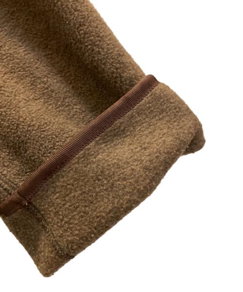 DANTON（ダントン）DANTON (ダントン) ノーカラーフリースカーディガン ブラウン サイズ:SIZE 42の古着・服飾アイテム