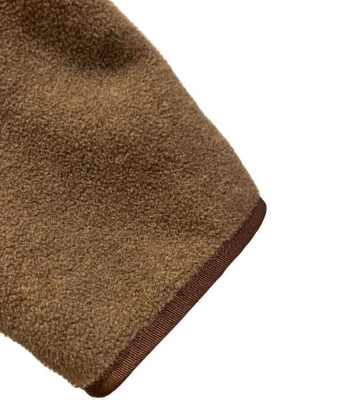 DANTON（ダントン）DANTON (ダントン) ノーカラーフリースカーディガン ブラウン サイズ:SIZE 42の古着・服飾アイテム