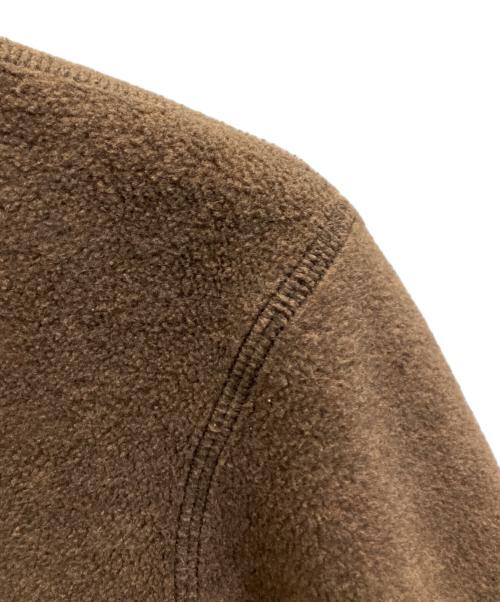 DANTON（ダントン）DANTON (ダントン) ノーカラーフリースカーディガン ブラウン サイズ:SIZE 42の古着・服飾アイテム