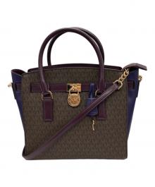 MICHAEL KORS（マイケル・コース）の古着「ハミルトン サッチェル」｜ブラウン