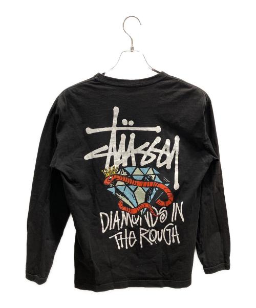 stussy（ステューシー）stussy (ステューシー) 長袖カットソー ブラック サイズ:Мの古着・服飾アイテム
