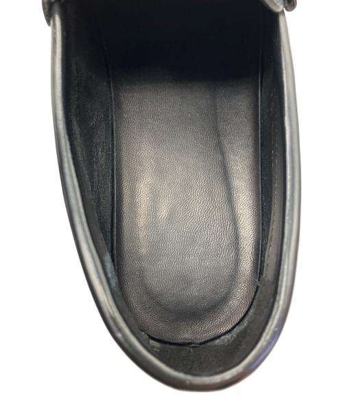 CELINE（セリーヌ）CELINE (セリーヌ) チェーン付きマーガレットローファー ブラック サイズ:23.5の古着・服飾アイテム