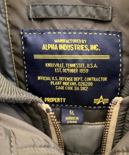 ALPHA INDUSTRIES INC（アルファインダストーリーズ）ALPHA INDUSTRIES INC (アルファインダストーリーズ) ナイロンジャケット オリーブ サイズ:SIZE 5Lの古着・服飾アイテム