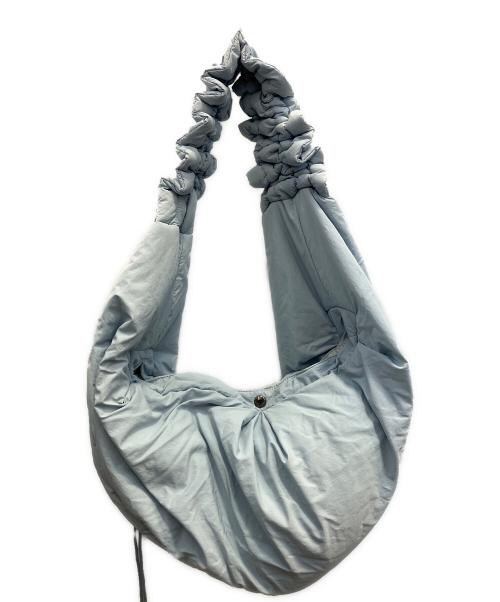 a2o（エーツーオー）a2o (エーツーオー) ワイドギャザーショルダーバッグ ブルーの古着・服飾アイテム