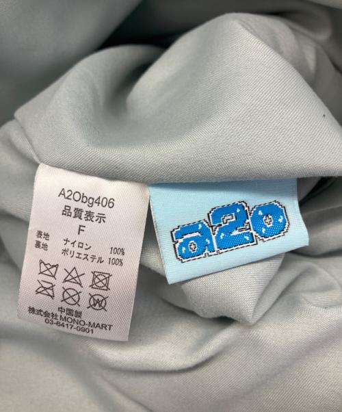 a2o（エーツーオー）a2o (エーツーオー) ワイドギャザーショルダーバッグ ブルーの古着・服飾アイテム