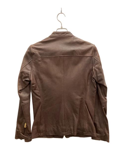 R.NEWBOLD（アールニューボールド）R.NEWBOLD (アールニューボールド) レザージャケット ブラウン サイズ:SIZE Mの古着・服飾アイテム