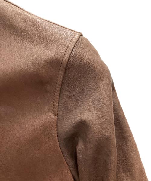R.NEWBOLD（アールニューボールド）R.NEWBOLD (アールニューボールド) レザージャケット ブラウン サイズ:SIZE Mの古着・服飾アイテム