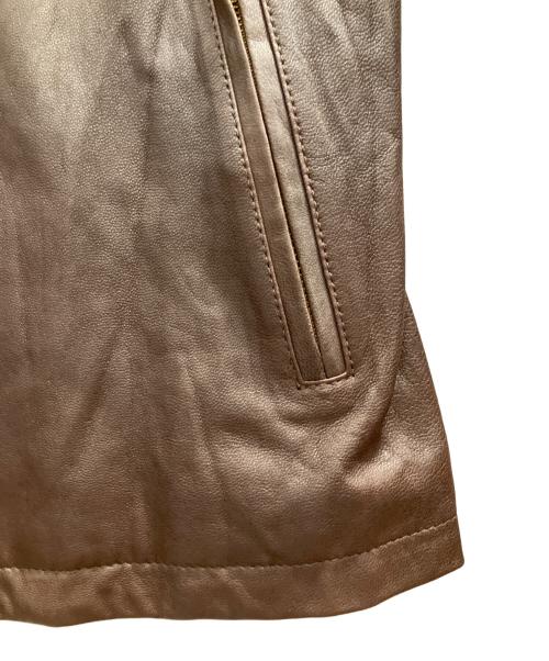 R.NEWBOLD（アールニューボールド）R.NEWBOLD (アールニューボールド) レザージャケット ブラウン サイズ:SIZE Mの古着・服飾アイテム