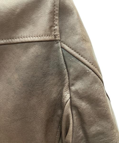 R.NEWBOLD（アールニューボールド）R.NEWBOLD (アールニューボールド) レザージャケット ブラウン サイズ:SIZE Mの古着・服飾アイテム