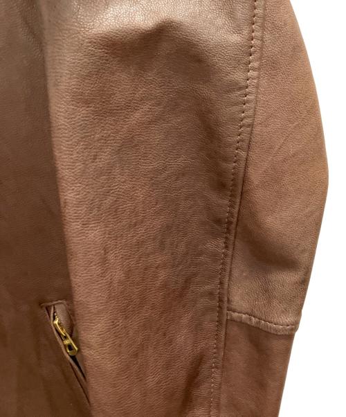 R.NEWBOLD（アールニューボールド）R.NEWBOLD (アールニューボールド) レザージャケット ブラウン サイズ:SIZE Mの古着・服飾アイテム