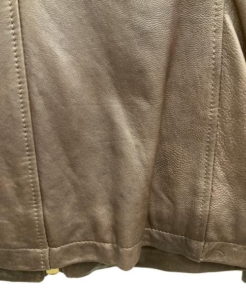 R.NEWBOLD（アールニューボールド）R.NEWBOLD (アールニューボールド) レザージャケット ブラウン サイズ:SIZE Mの古着・服飾アイテム