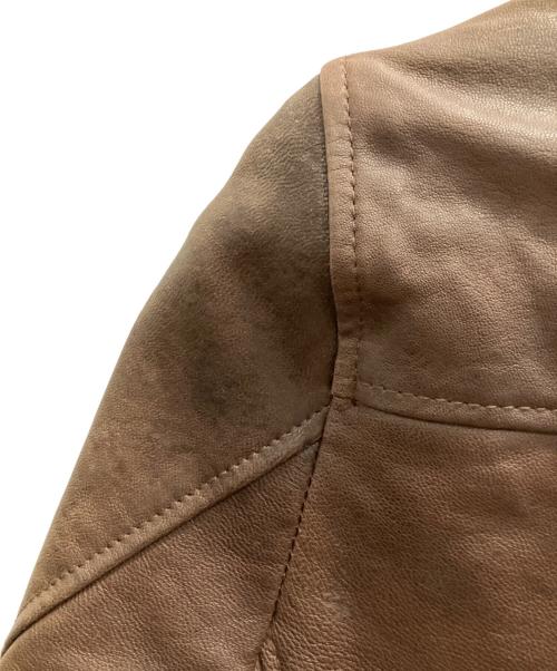R.NEWBOLD（アールニューボールド）R.NEWBOLD (アールニューボールド) レザージャケット ブラウン サイズ:SIZE Mの古着・服飾アイテム