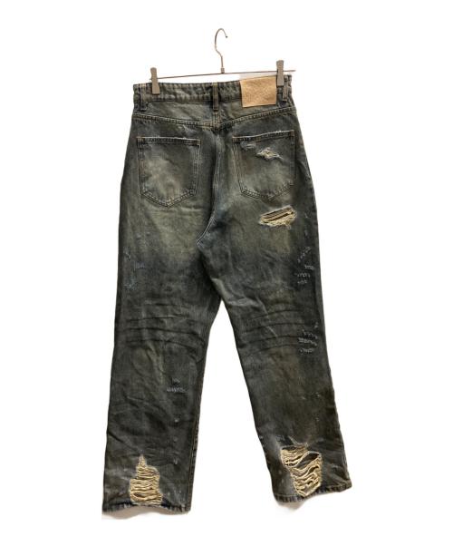 BASKETCASE GALLERY（バスケットケース ギャラリー）BASKETCASE GALLERY (バスケットケース ギャラリー) ダメージ加工デニムパンツ インディゴ サイズ:76の古着・服飾アイテム