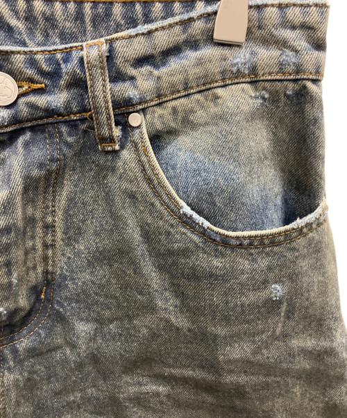 BASKETCASE GALLERY（バスケットケース ギャラリー）BASKETCASE GALLERY (バスケットケース ギャラリー) ダメージ加工デニムパンツ インディゴ サイズ:76の古着・服飾アイテム