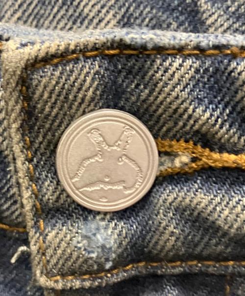 BASKETCASE GALLERY（バスケットケース ギャラリー）BASKETCASE GALLERY (バスケットケース ギャラリー) ダメージ加工デニムパンツ インディゴ サイズ:76の古着・服飾アイテム