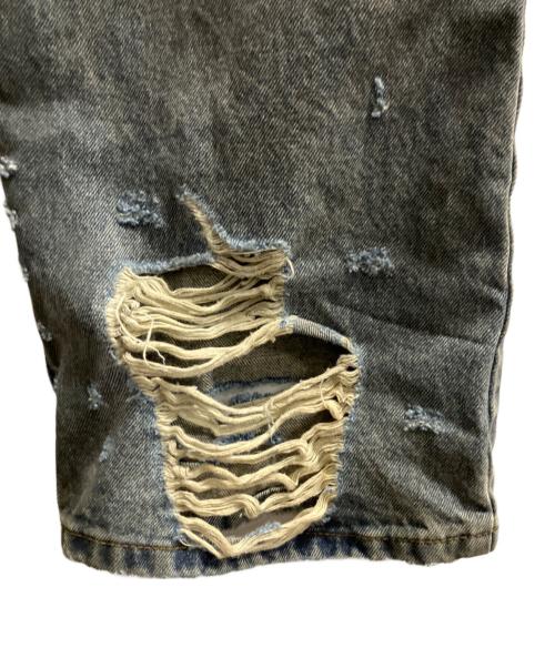 BASKETCASE GALLERY（バスケットケース ギャラリー）BASKETCASE GALLERY (バスケットケース ギャラリー) ダメージ加工デニムパンツ インディゴ サイズ:76の古着・服飾アイテム