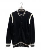 GIVENCHYジバンシィ）の古着「ロゴワッペンニットテディブルゾン」｜ブラック